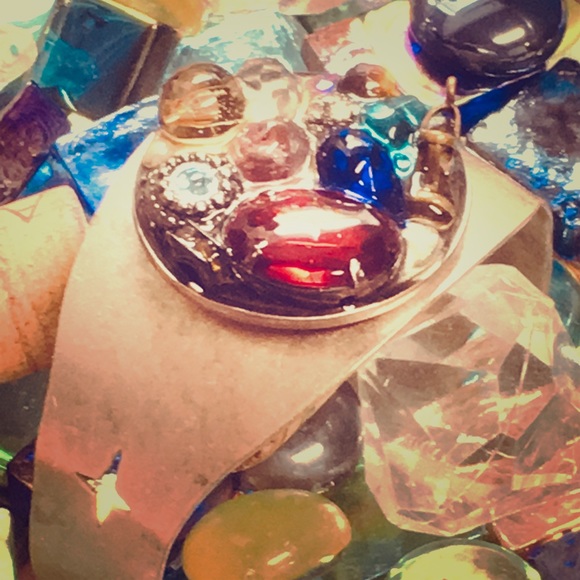 LovebySally Jewelry - Night on the Town cuff resin statement bracelet